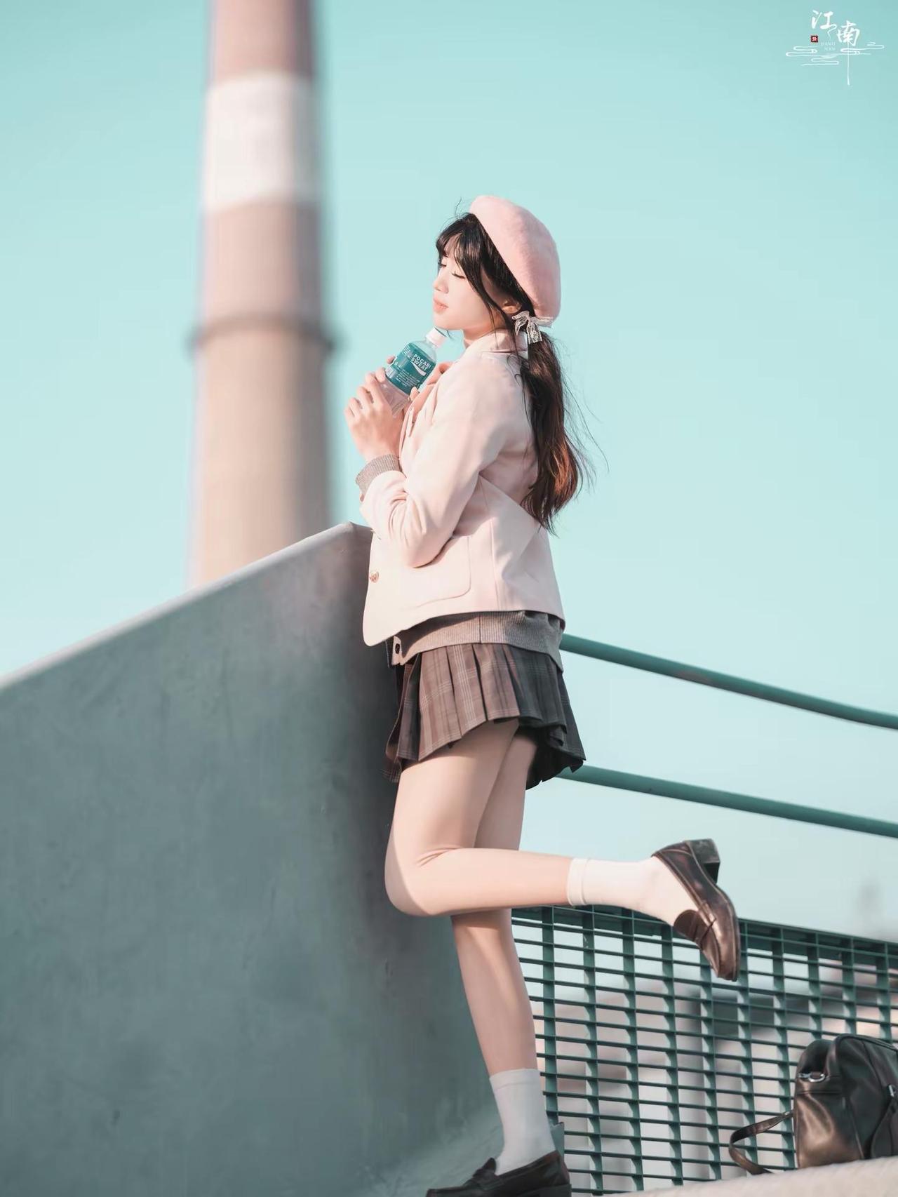 粉色的jk.摄影约拍日系写真jk