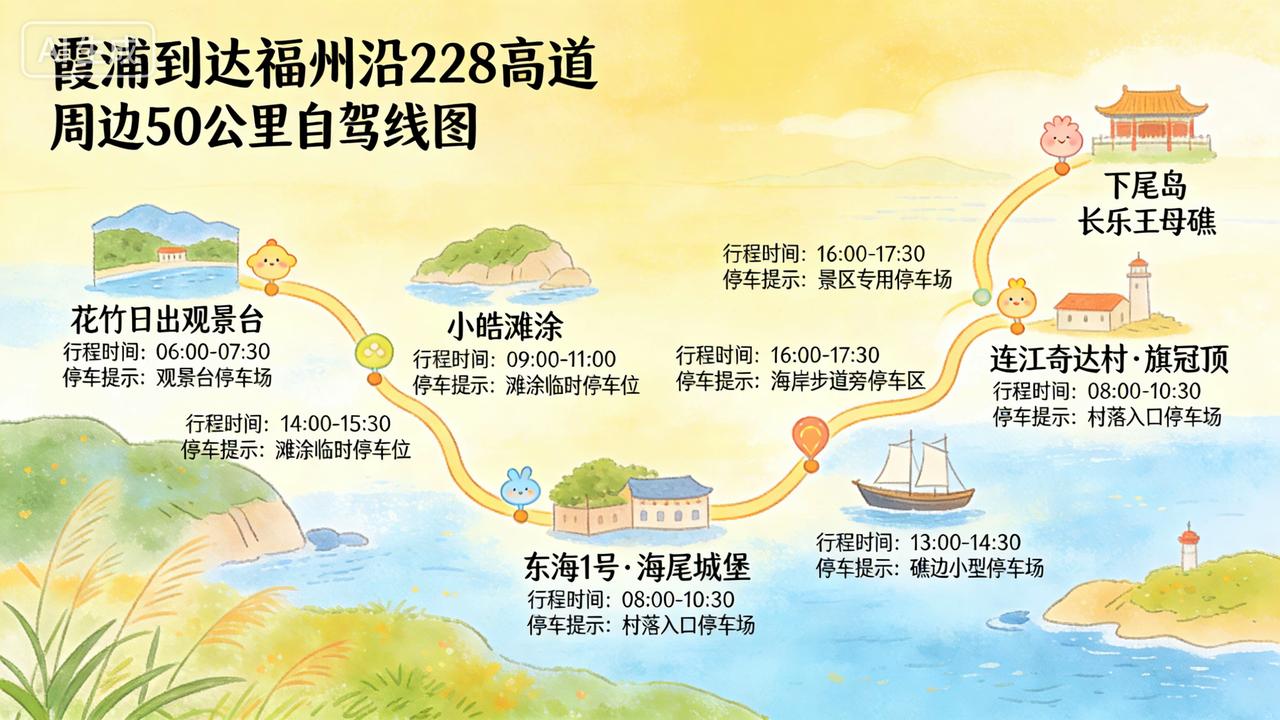自驾中国大环线，第4天行程安排。也就是5月5号。因昨天从太姥山到霞浦。并且看了