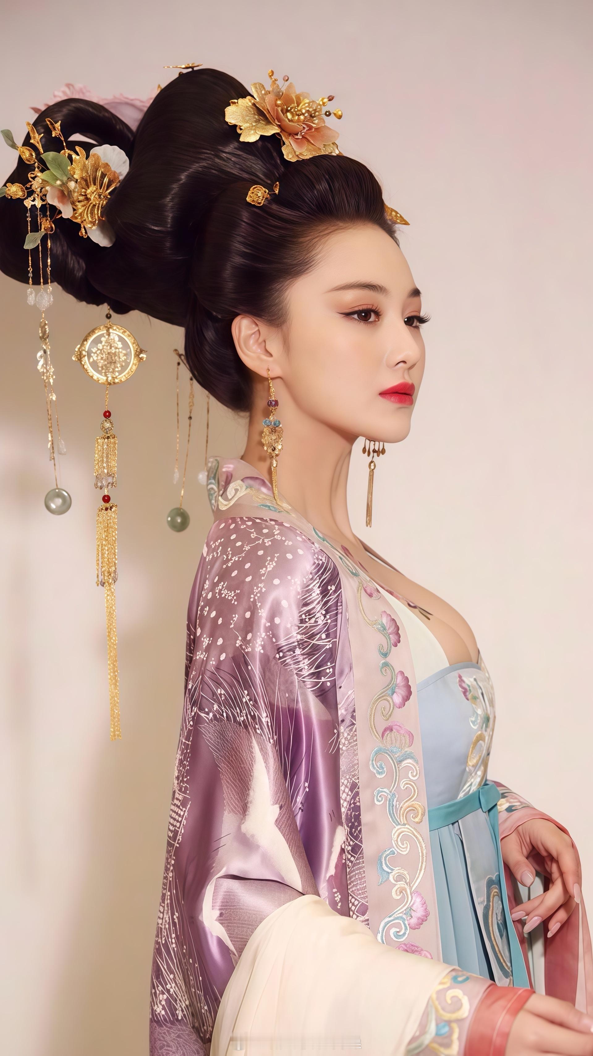 张馨予妈妈给她睡了扁头张馨予古装好美​​​