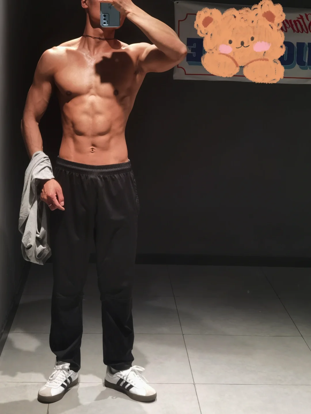 训练完的身材