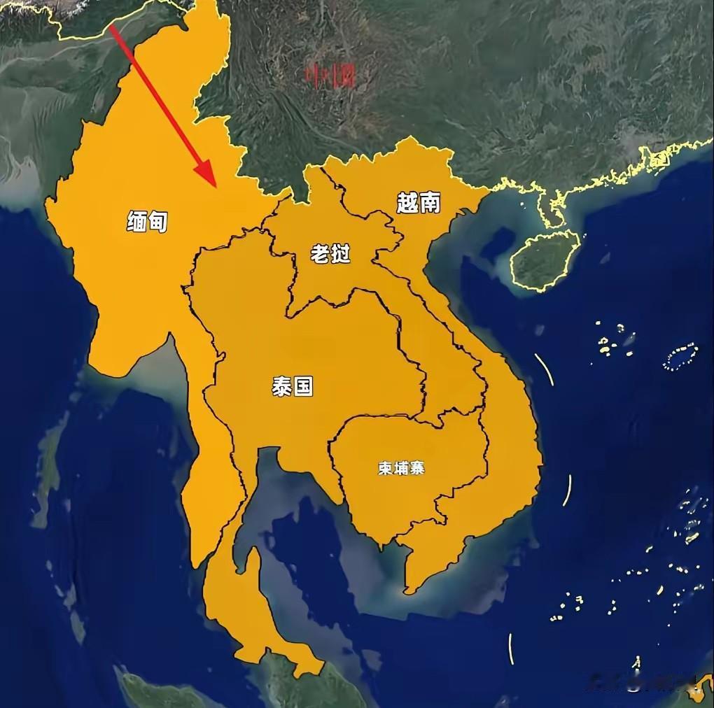 中南半岛估计是世界上最复杂的地区，永远也难以统一！这五个国家，从地形上北高南低，