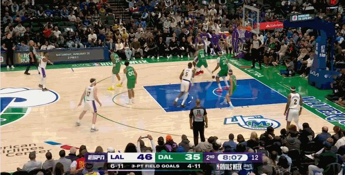 今天吐饼吐麻了艾顿这球商真是没谁了气的东契奇直跺脚，就差爆粗口了……艾顿作