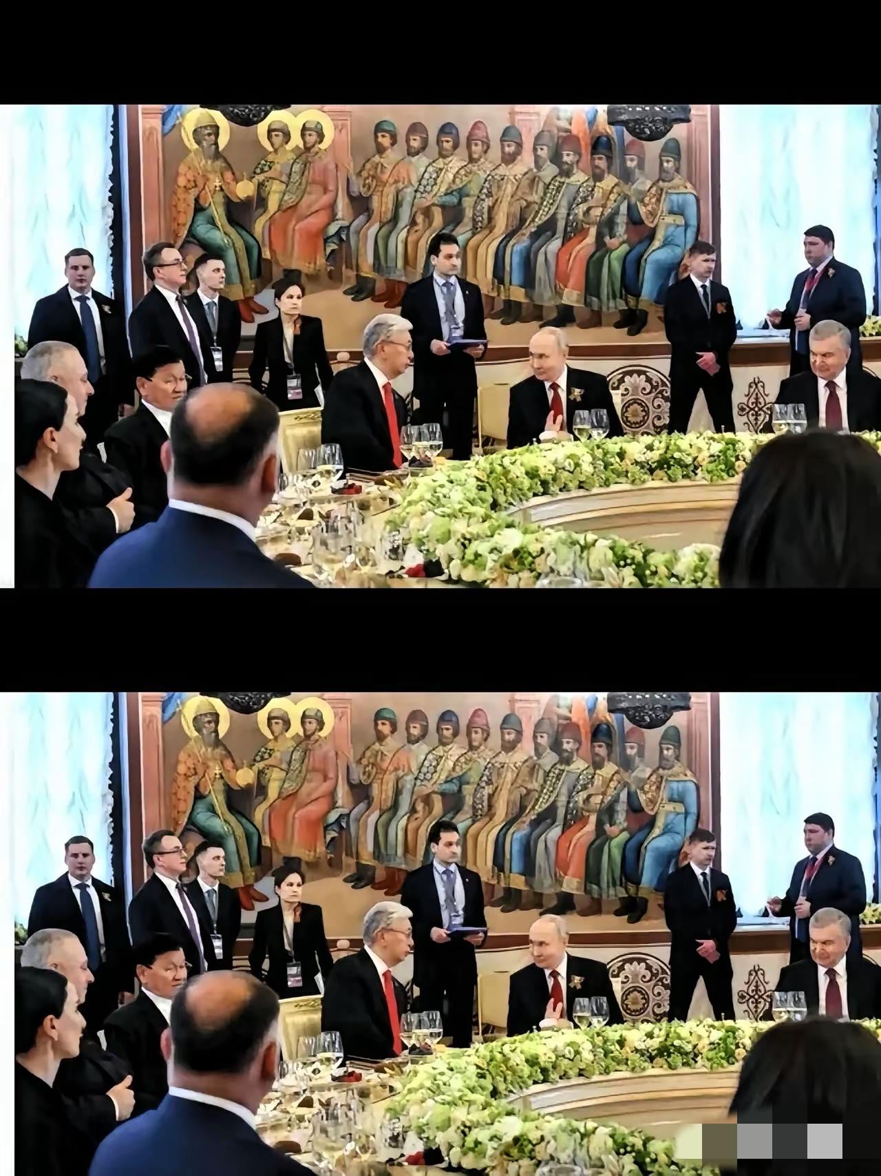俄罗斯这个红场阅兵武器不行，但是克里姆林宫高脚杯还很很高的，晚餐还是非常丰富的。