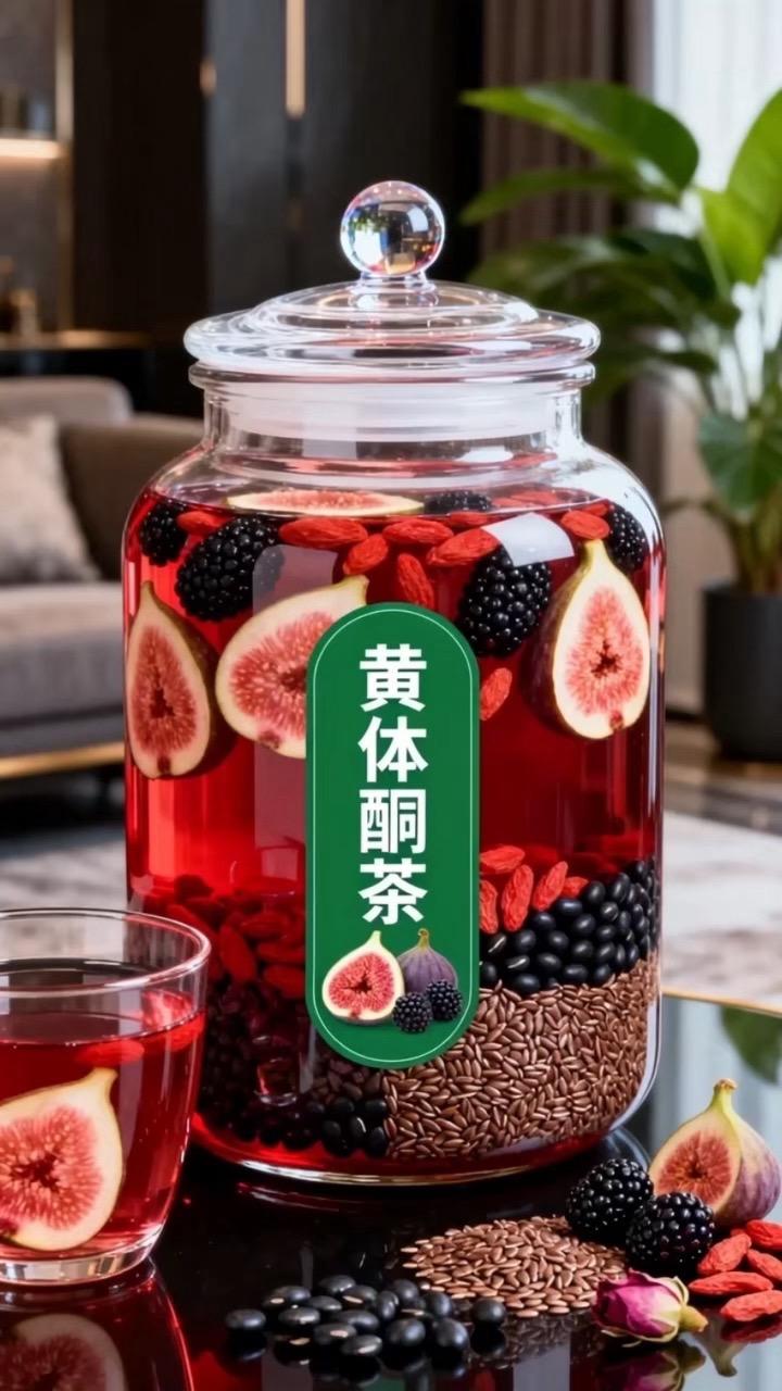 常泡水喝的搭配分享～ 无花果、桑葚、黑豆、黑枸杞、黄金亚麻籽配在一起...