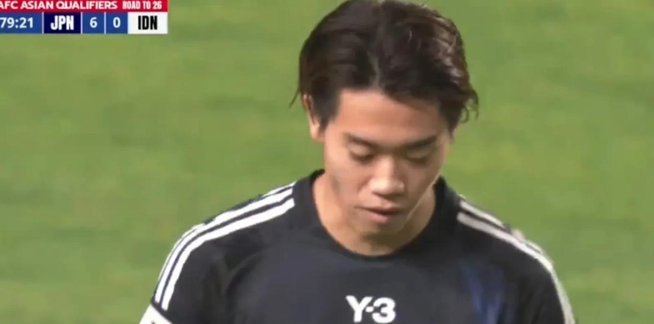 印尼太羞人了，0比6，全主力印尼被日本2队打了一个6比0，日本队后面25分钟把主