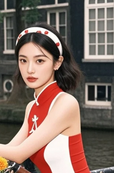 发箍一戴，氛围感拉满！谁不想在这样的小镇邂逅她的美？
