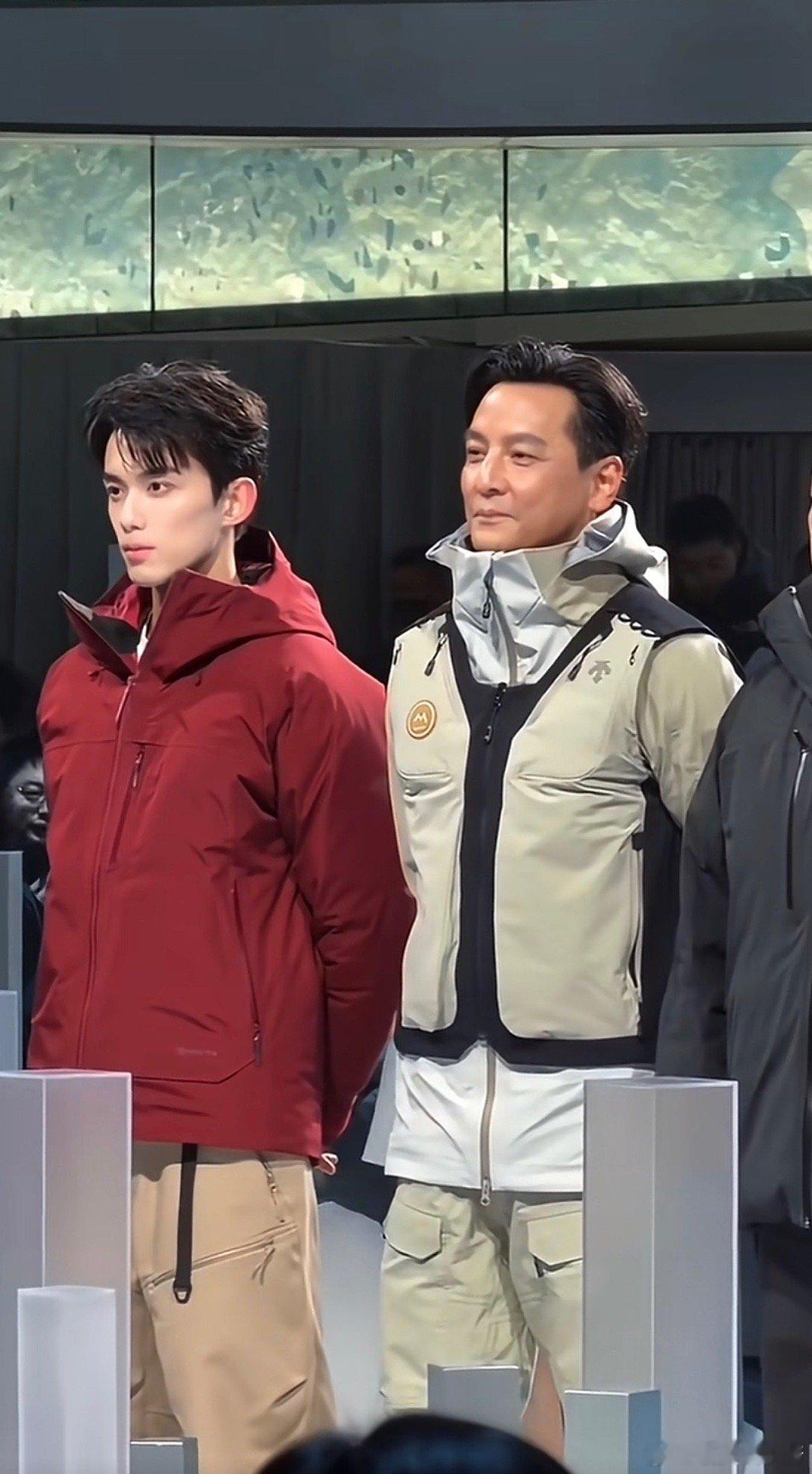 吴彦祖、吴磊品牌活动同框第一眼看到谁