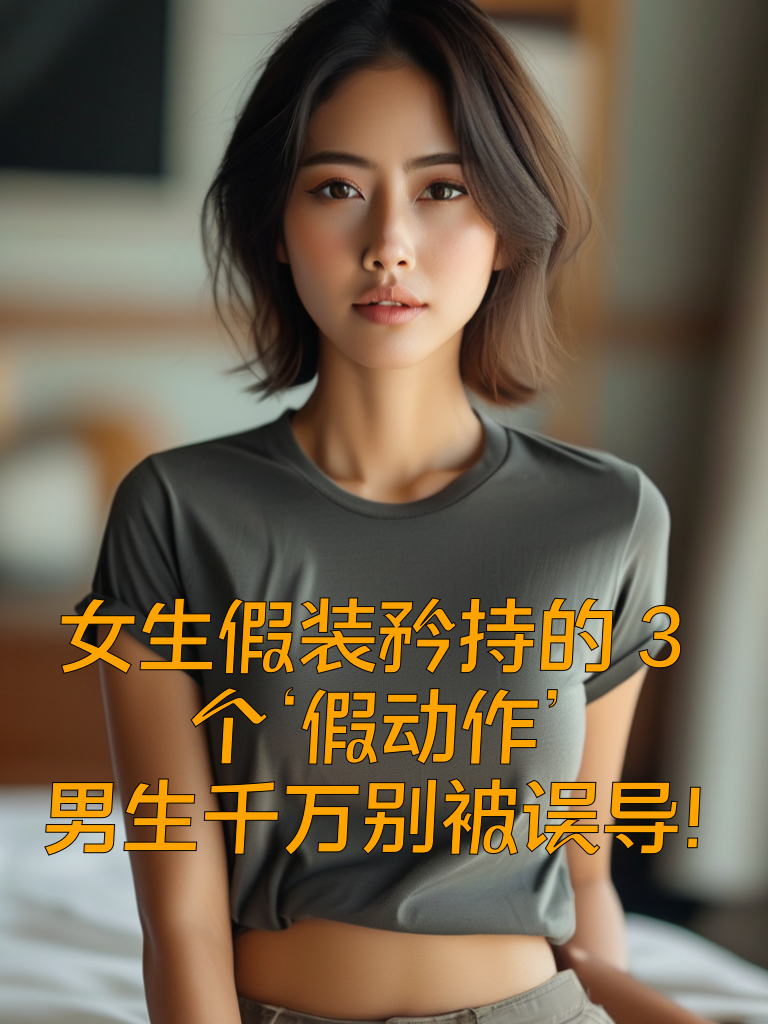 女生假装矜持的3个‘假动作’，男生千万别被误导！
