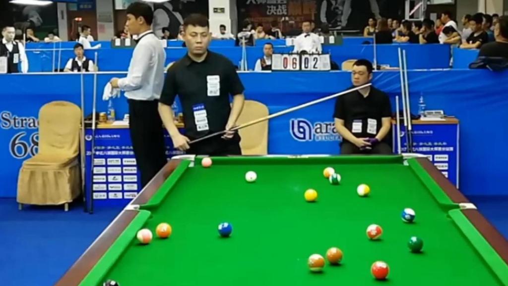 郑宇伯vs代勇(上)中式八球国际大师赛(分站赛廊