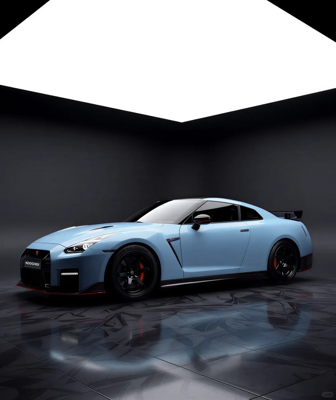 Babyblue的日产GTR，真的令人无法抗拒呢车的新衣