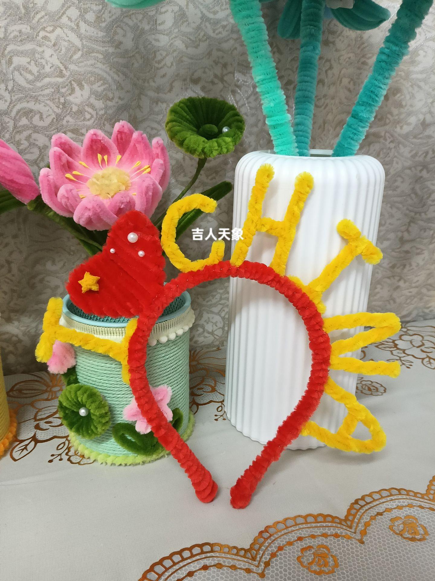 国庆手工 国庆发箍 手工diy 我的手工作品 创意手工