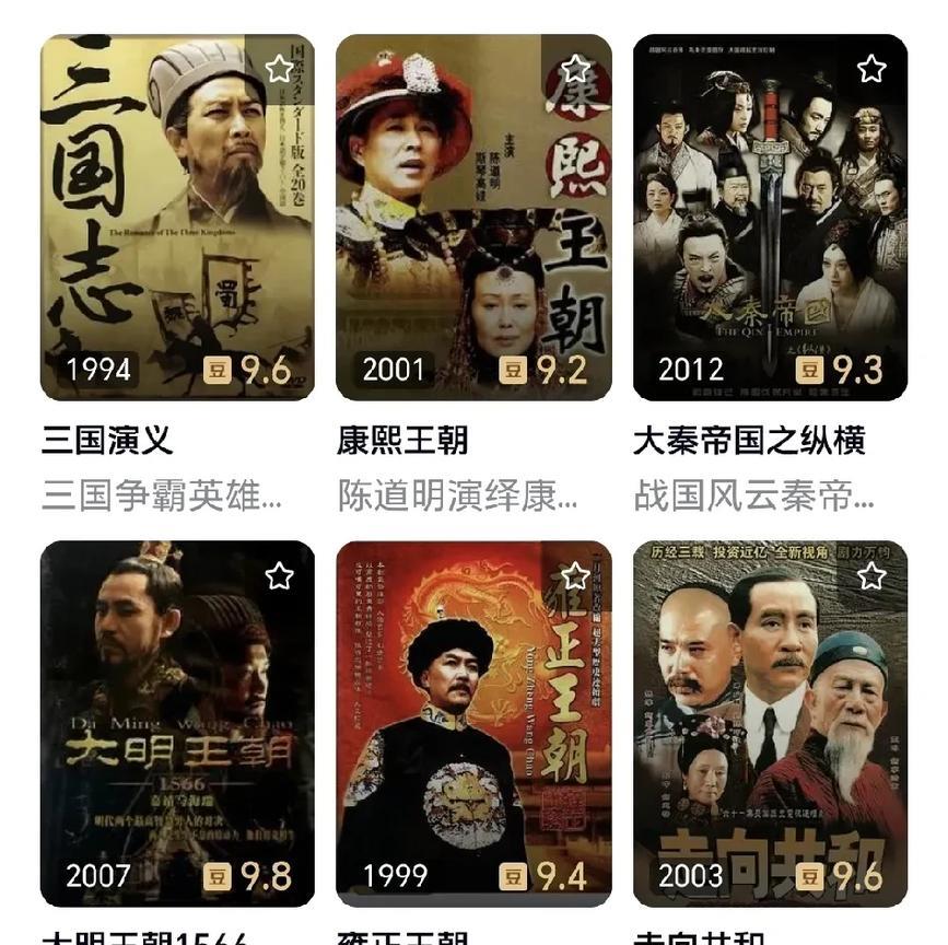 现在为什么没人拍大型政史剧了？喜欢看电视剧的人都知道我们以前有多少优秀的大型政