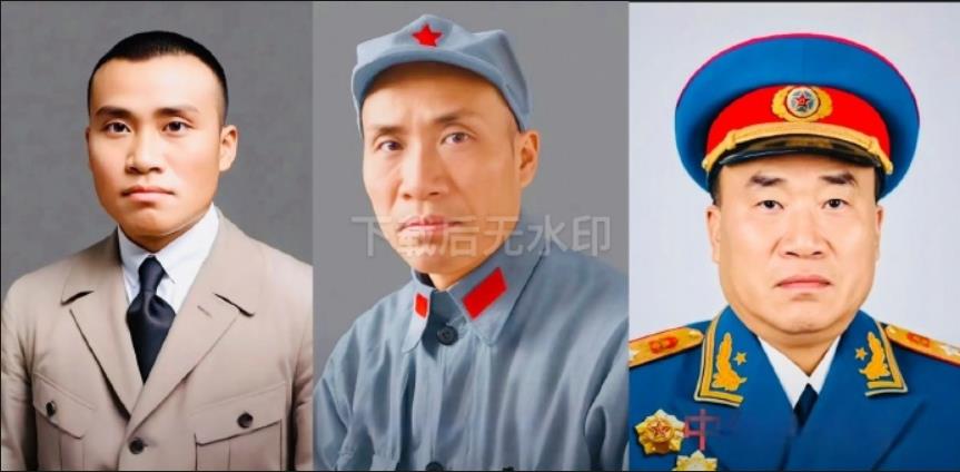 不同年龄段的朱德总司令。    青年朱老总：帅气    壮年朱老总：英气 