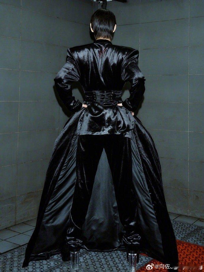 向佐穿了十厘米高跟鞋哇塞！向佐红毯造型太炸裂了，居然穿了十厘米高跟鞋！这高度感