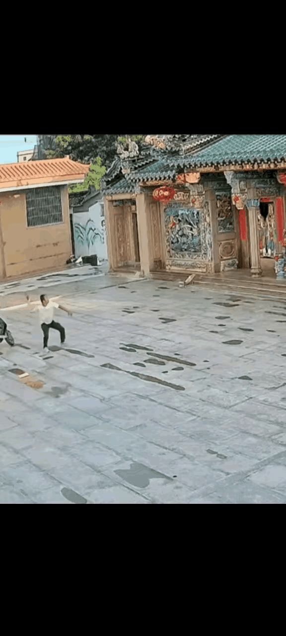 我以为这个打砸潮汕祠堂的人是一个外人，没想到他是同根同族的人呐！就视频这个人大清