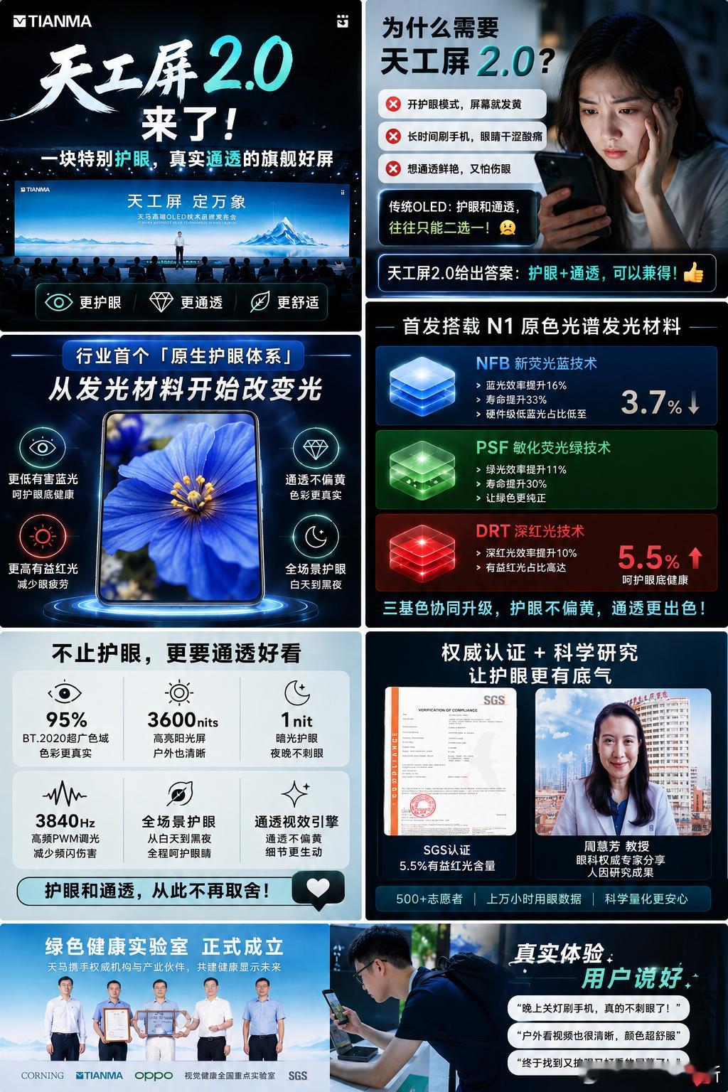 手机屏幕，终于不用在「护眼」和「好看」之间二选一了？👀最近看了天马高端OLE