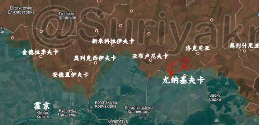 俄乌局势新进展suriyak更新6.10俄乌局势1、苏梅：俄军在尤纳基夫卡北部