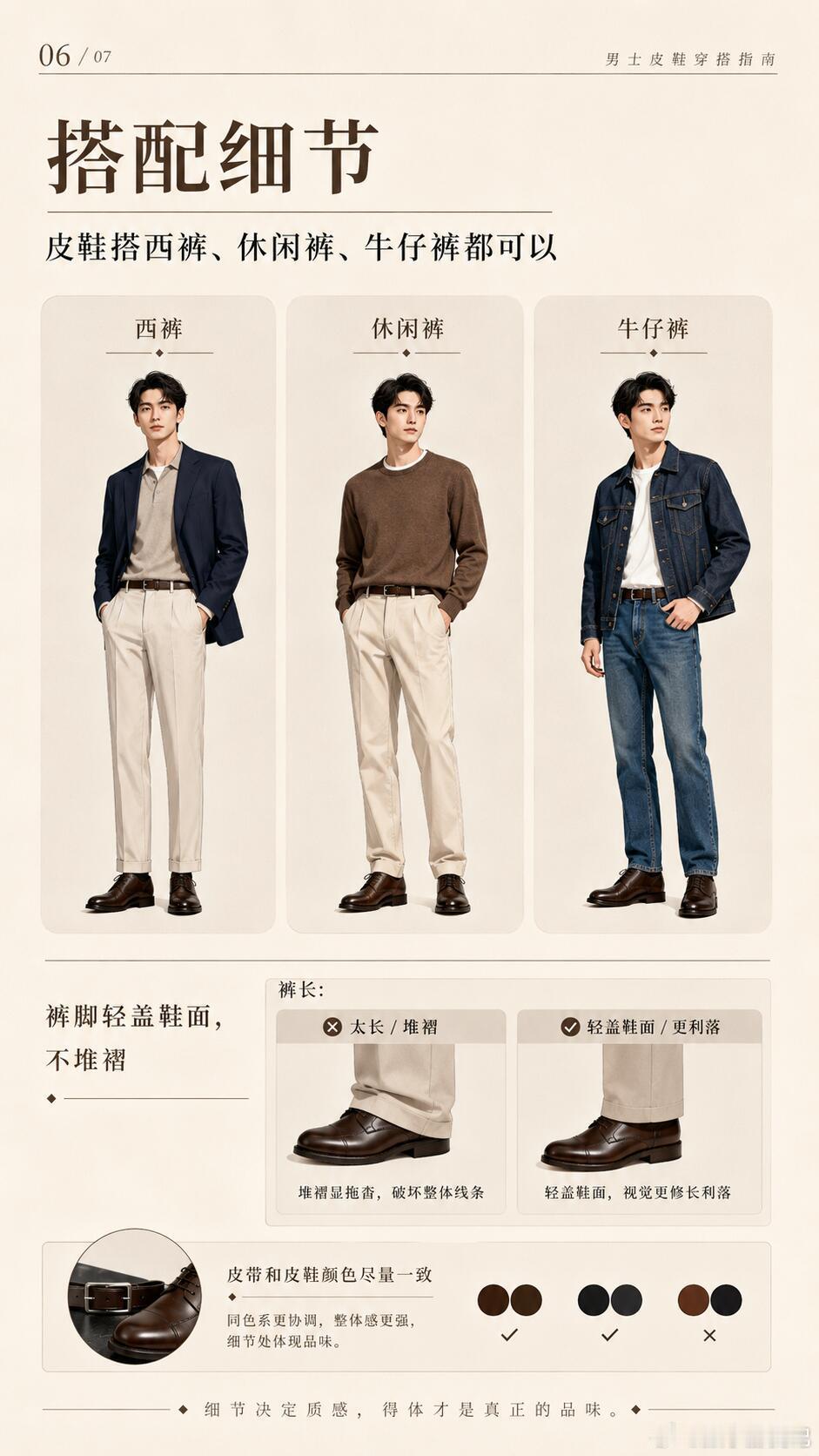 现在别说，真的，在街上看到穿皮鞋的人比以往真的是少了很多。中国男人正在抛弃皮鞋