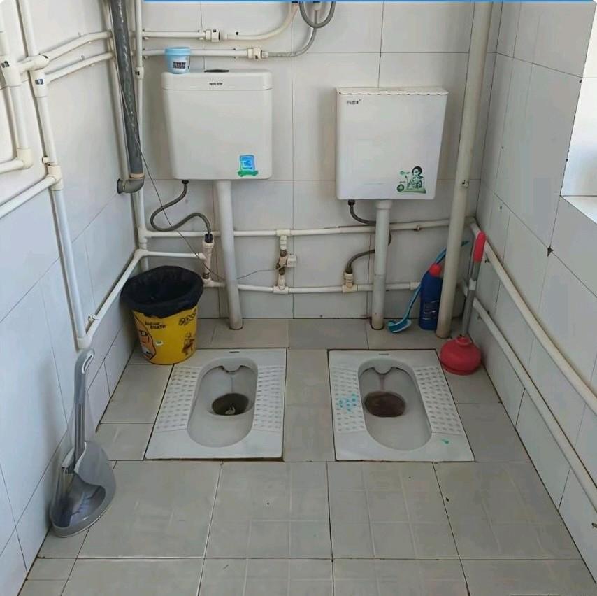 去朋友家的自建房做客，一打开卫生间的门，我瞬间愣住了。这卫生间里的蹲坑，是区分主