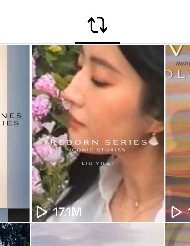 刘亦菲去看了下，宝格丽官方Ins发布的RebornIconicStorie