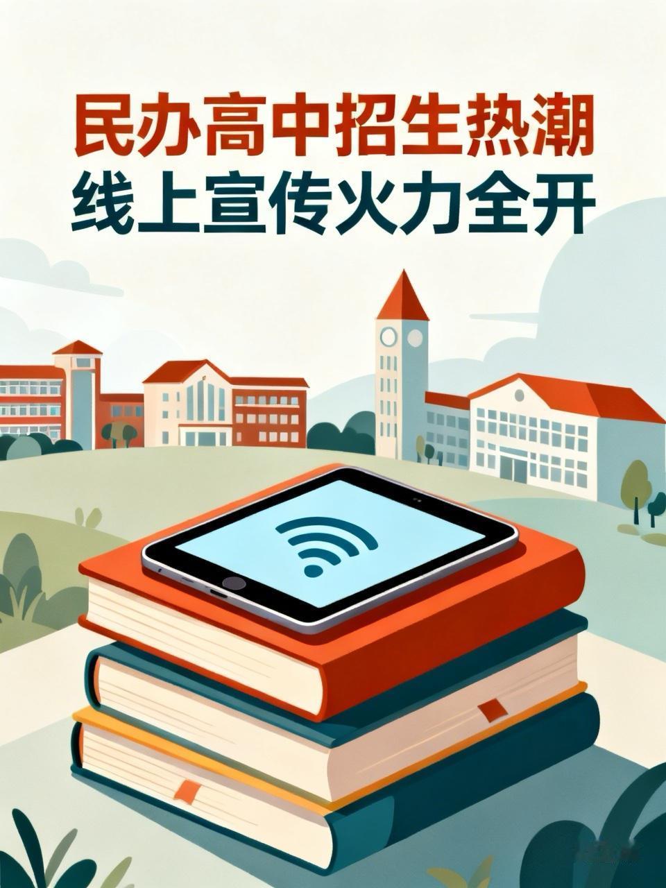 这段时间，各个民办高中都在疯狂招生。最明显的一个变化，就是线上宣传力度比往年大了
