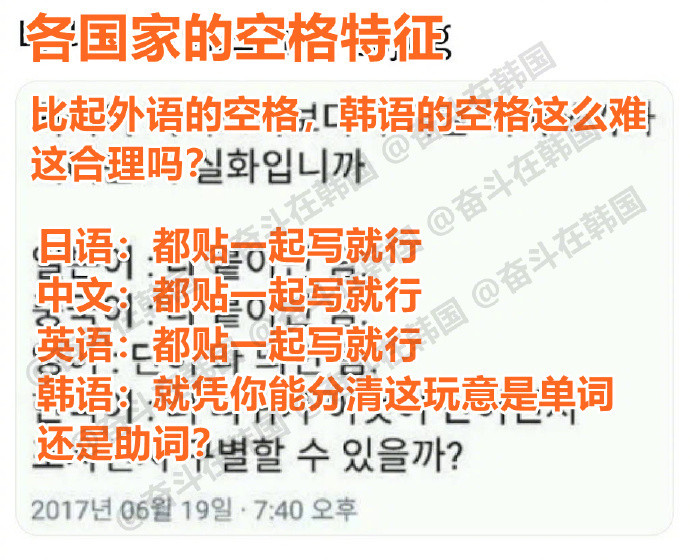 各国家语言的空格特征...海外新鲜事热点现场