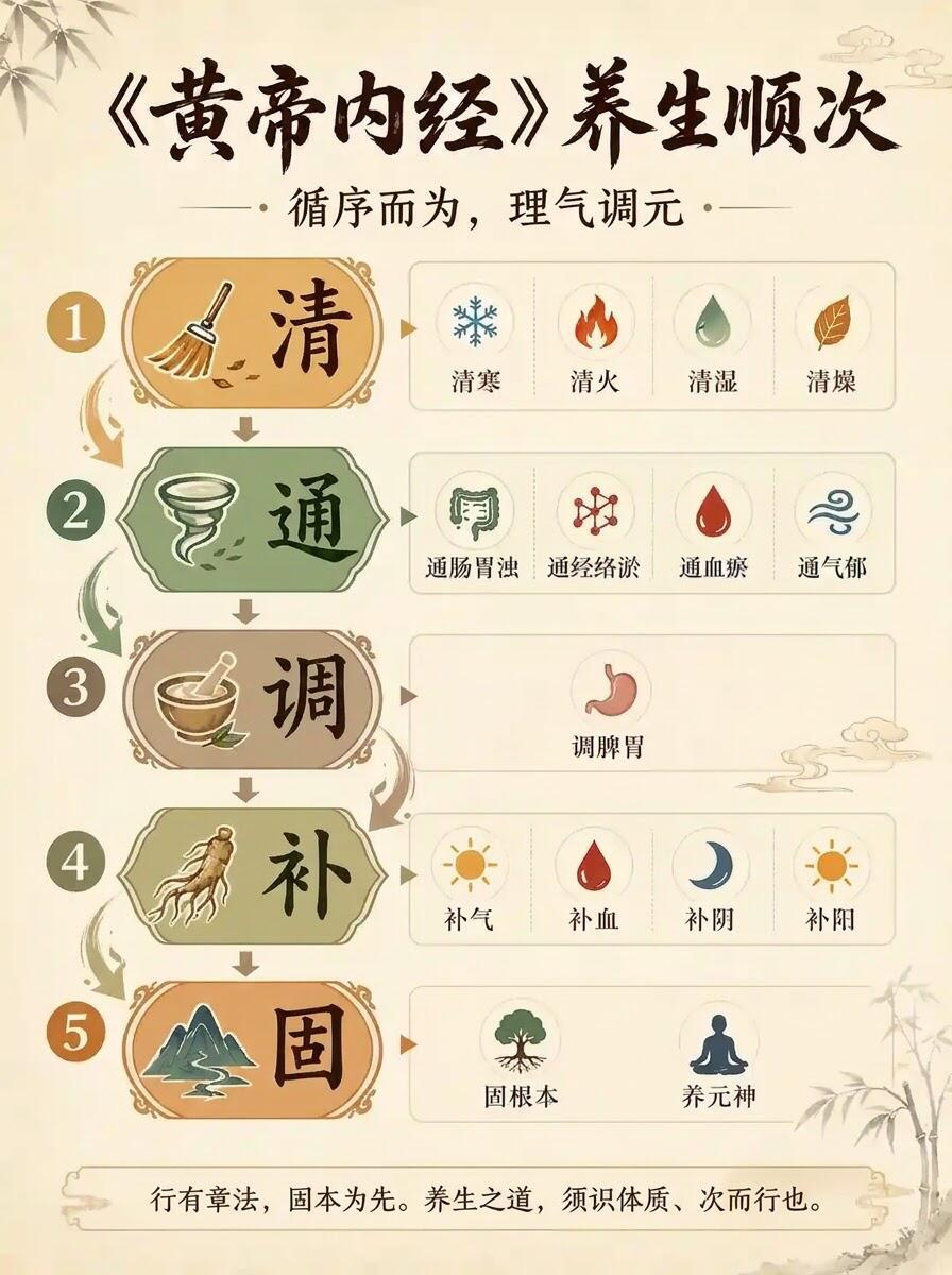 ⚠️中医养生5大顺序！90%的人都反着来😱越养越虚的真相​​​