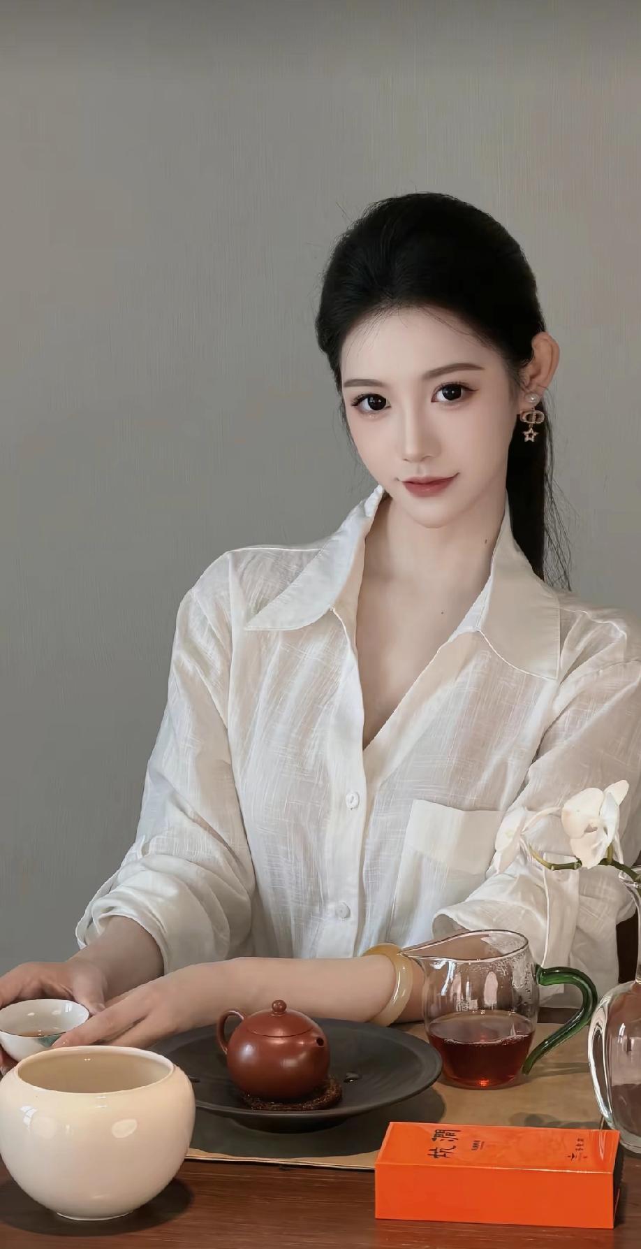美到跟画一样美艳，美到极致了东方气质美人古典温婉美人仙气系美人美女高雅气