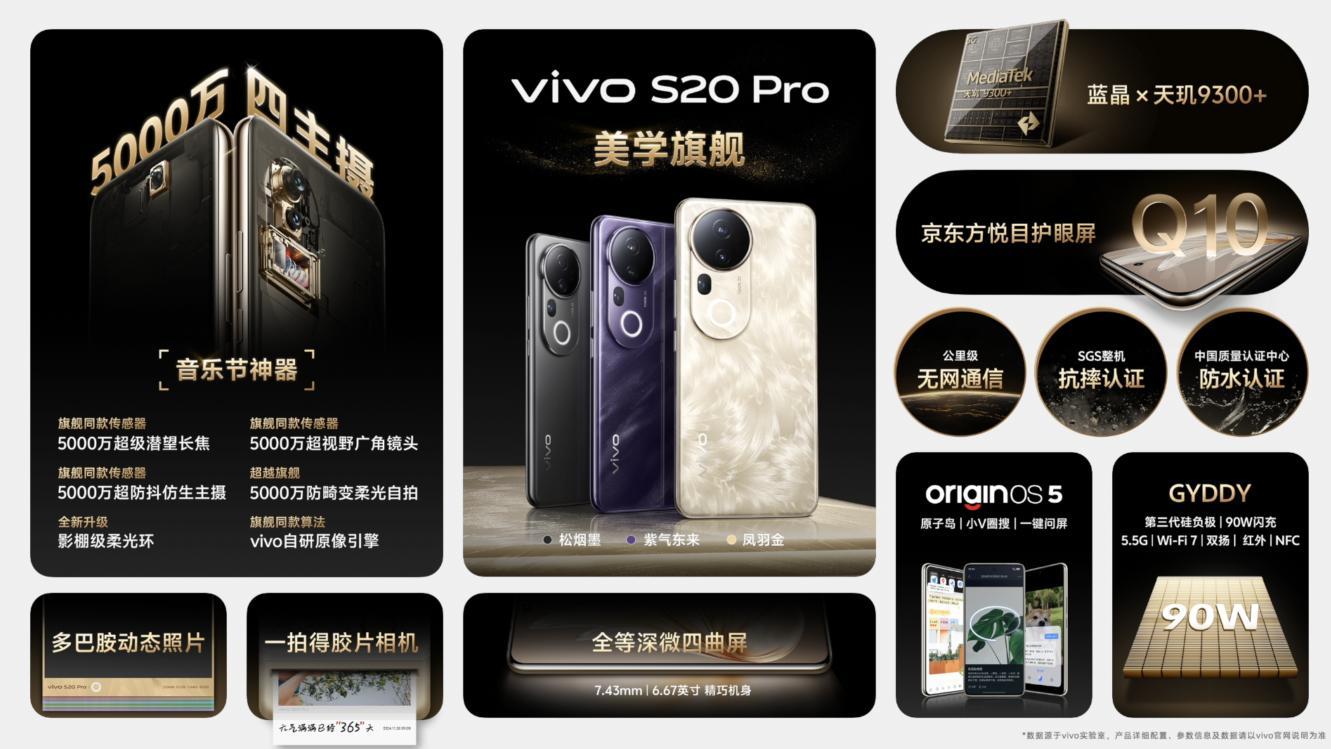 年底换机必选! vivo S20 Pro颜值与实力兼得3399起