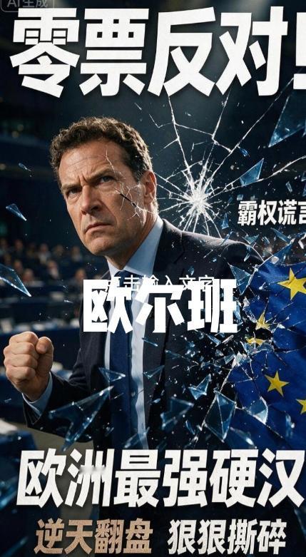零票反对！欧洲最强硬硬汉逆天翻盘，狠狠撕碎欧盟霸权谎言彻底炸穿欧洲政坛！被西