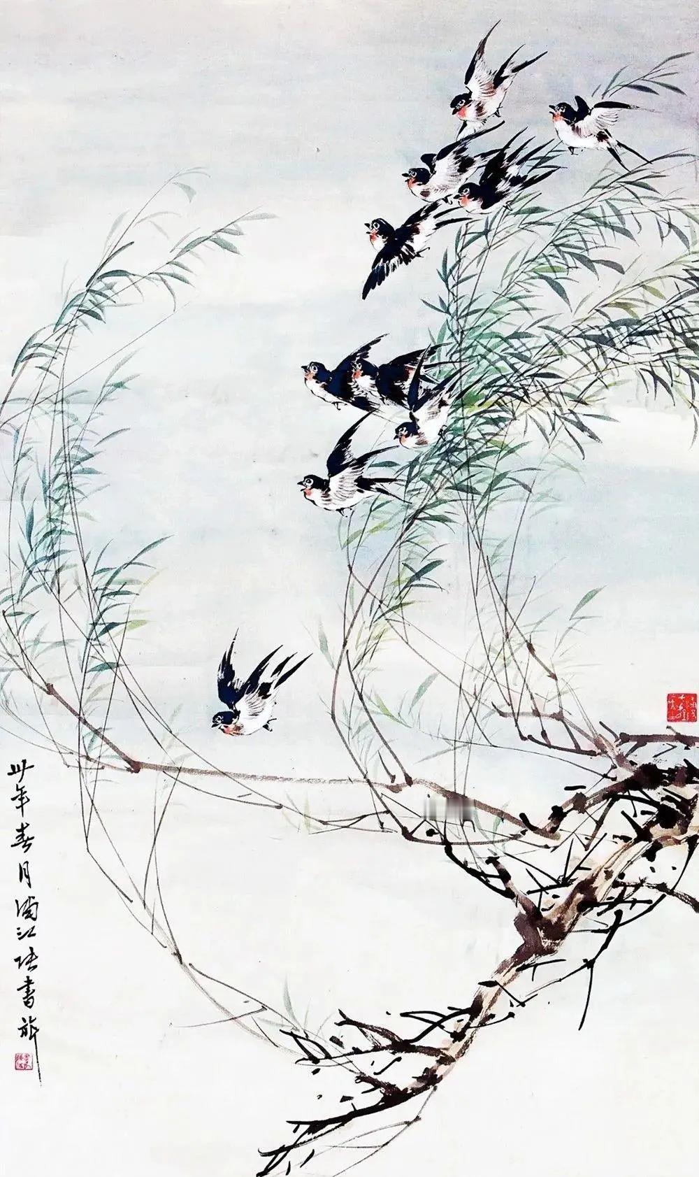 赏读明代高珩的《春日杂咏》这是一首清新明丽、充满生活情趣的七言绝句。诗人高珩