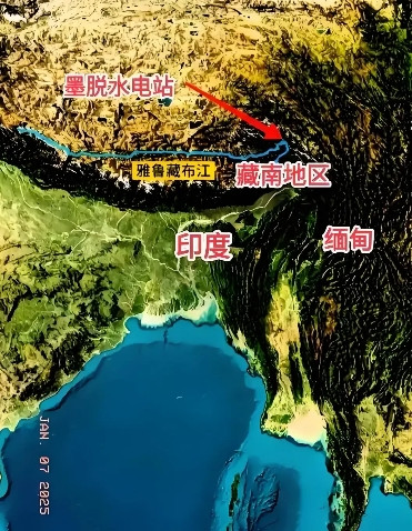 中国已正式决定在距离印度实控线仅50多公里的区域，建设雅鲁藏布江上的巨型水电工程