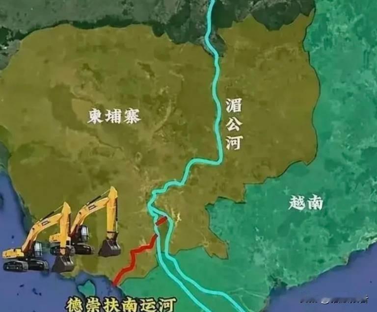 奠基那天，柬埔寨全国放假一天，洪森过生日。但热闹过后，机器一锹土都没多挖。一