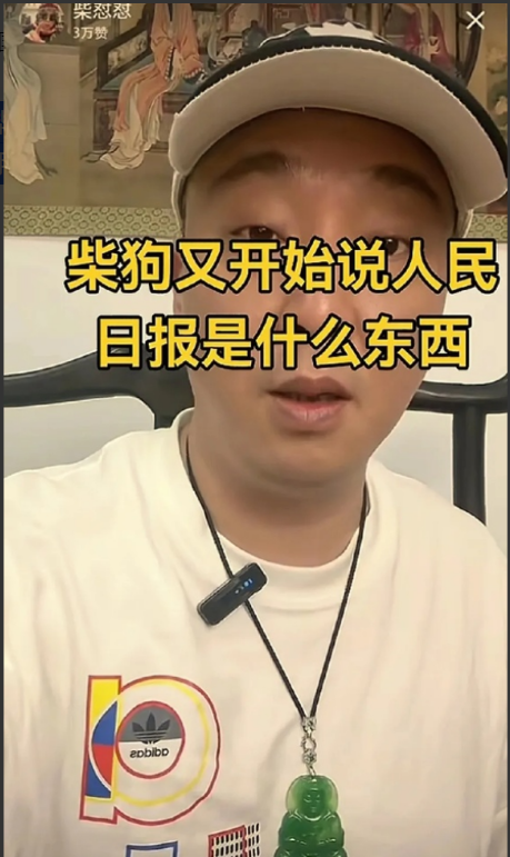 柴怼怼这哥们是吓傻了还是气疯了？竟然在直播间说人民日报什么什么东西，你们能给我定