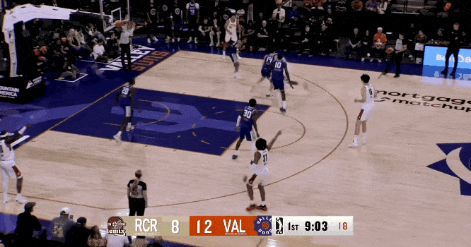 降维打击！杨瀚森打G联赛可太轻松了！在今天NBA发展联盟G联赛撕裂之城混音对阵