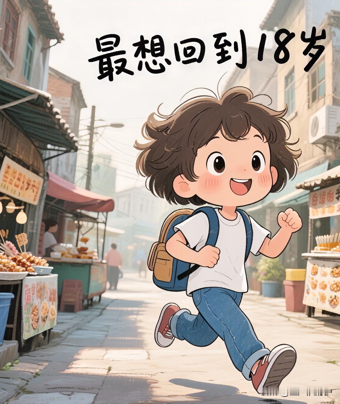 以前问别人，你最想回到哪个时候，有个回答是回到18岁，永远18岁但现在已经很少