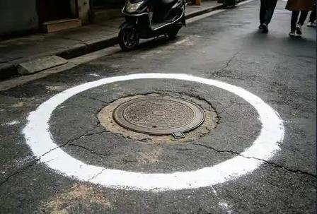 刚叫停街头拔钉的公益事，又冒出责令清除井盖白圈的操作：执法生硬、态度反转，这剧情