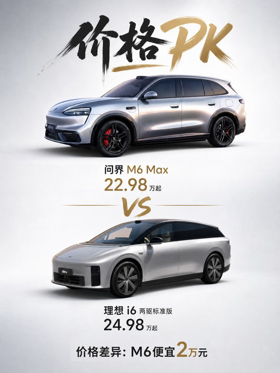 25万级SUV二选一问界M6vs理想i6一篇看懂
