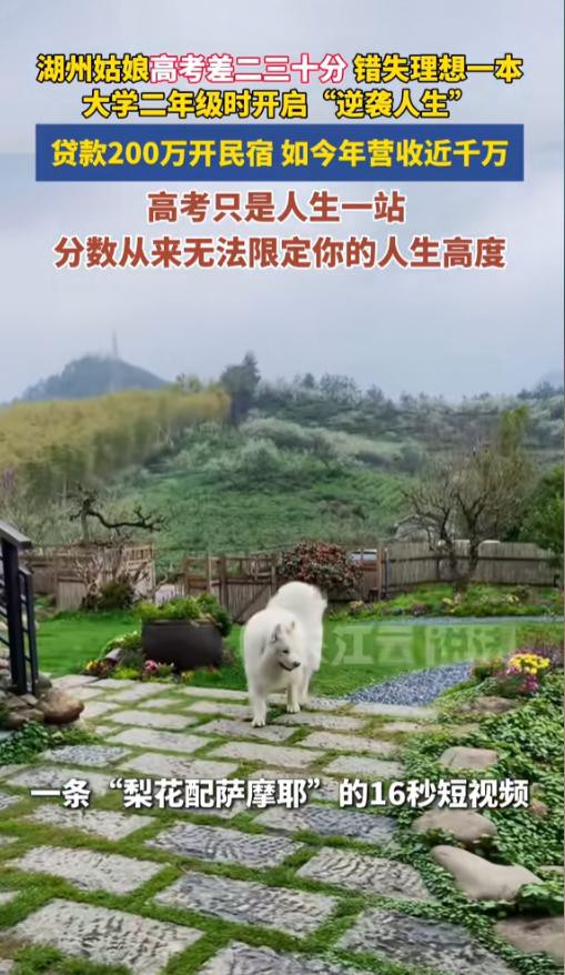 🌞赶上风口了！7月8日报道，浙江湖州，一女生高考失利，错失了自己的理想学校