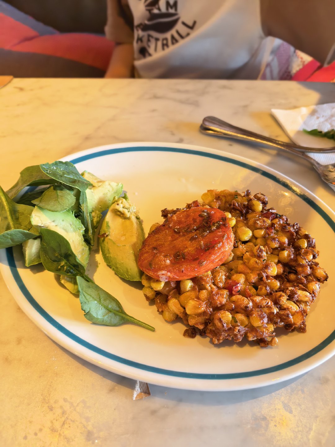 澳洲玉米烙，儿子说太好吃了，得再来一份