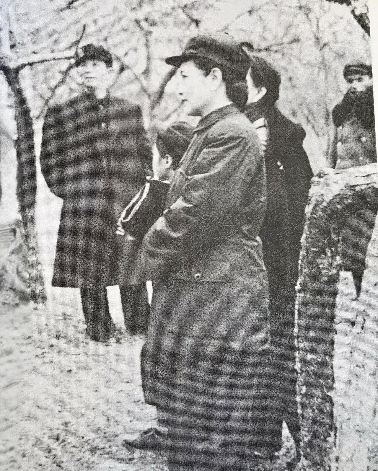 分享老历史照片上世纪五十年代，孙夫人在上海公园里赏樱花。她的侧面也是那么美！