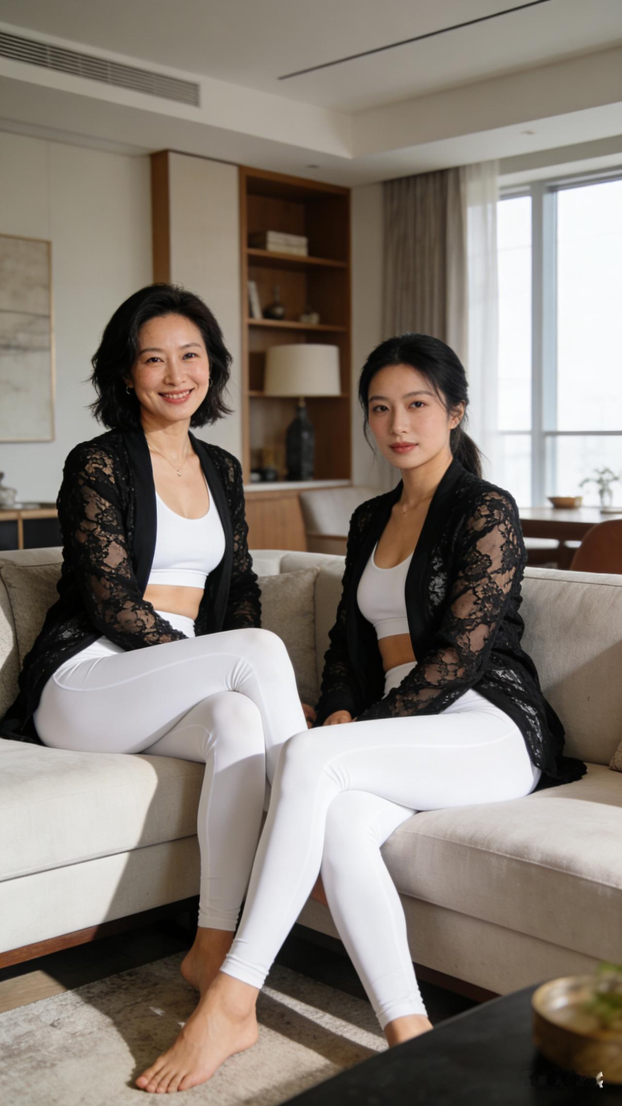 像是母女二人吗？ai母女照