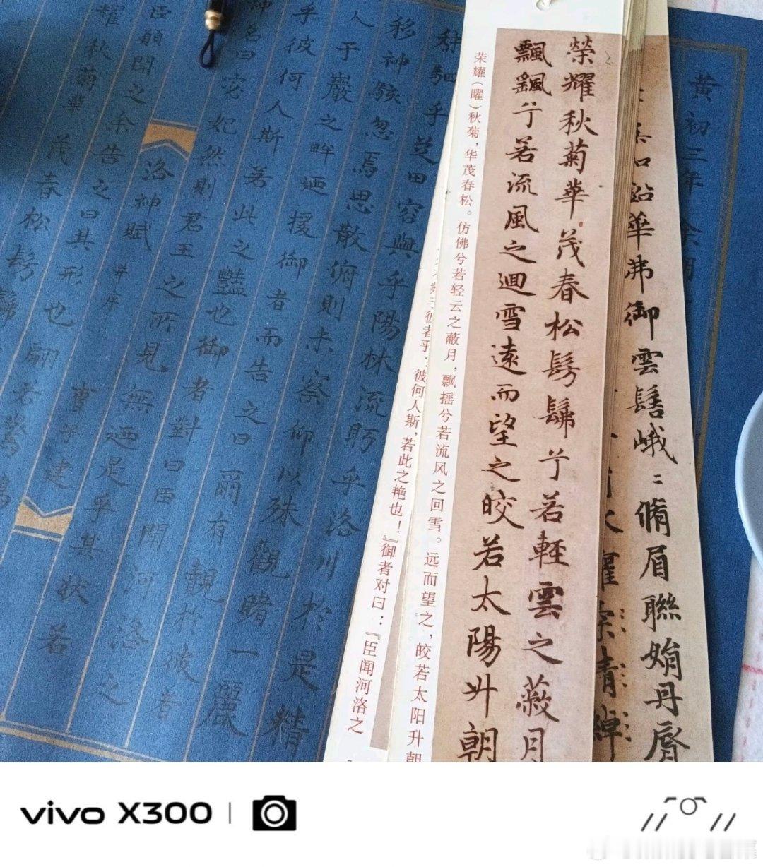 #vivo##vivo超话#静下心来临摹《洛神赋》，一笔一撇慢慢书写，沉浸在笔墨文字之间，感受古文字