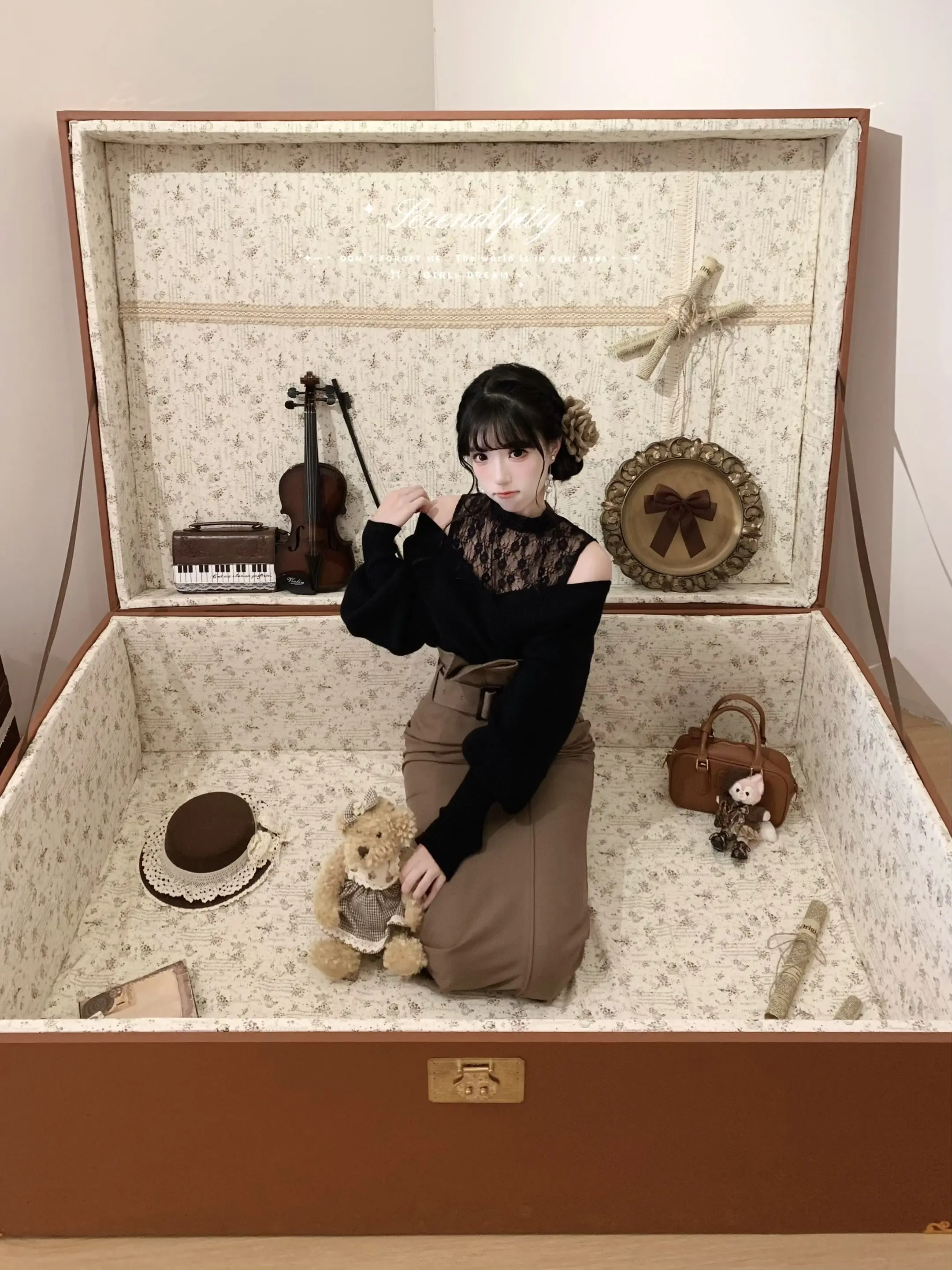 もし人形になったら 🧸🤎 (如果变成了玩偶) 坐进了doll感洋娃...