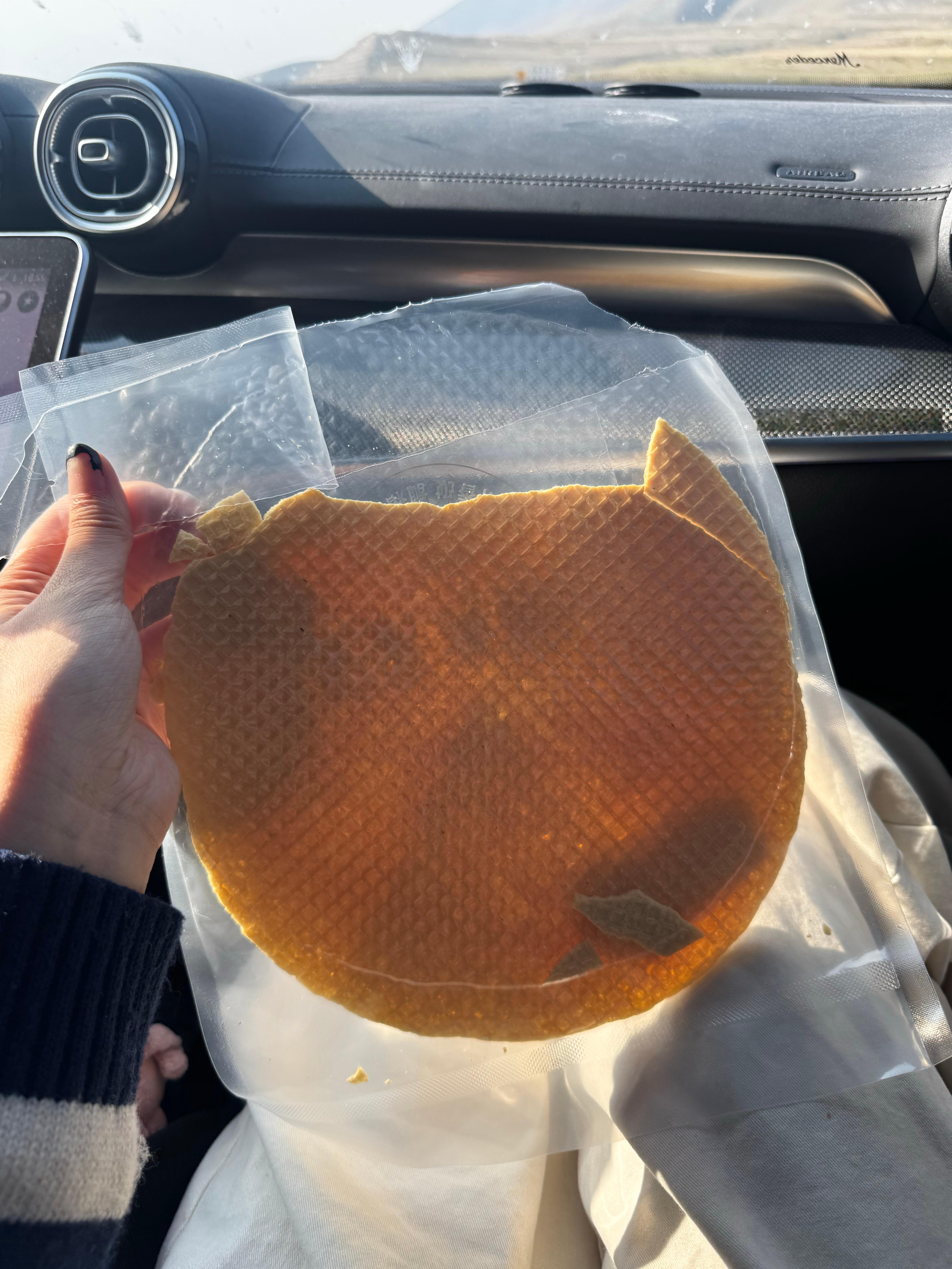 这个烤奶皮好好吃！脆脆​​​