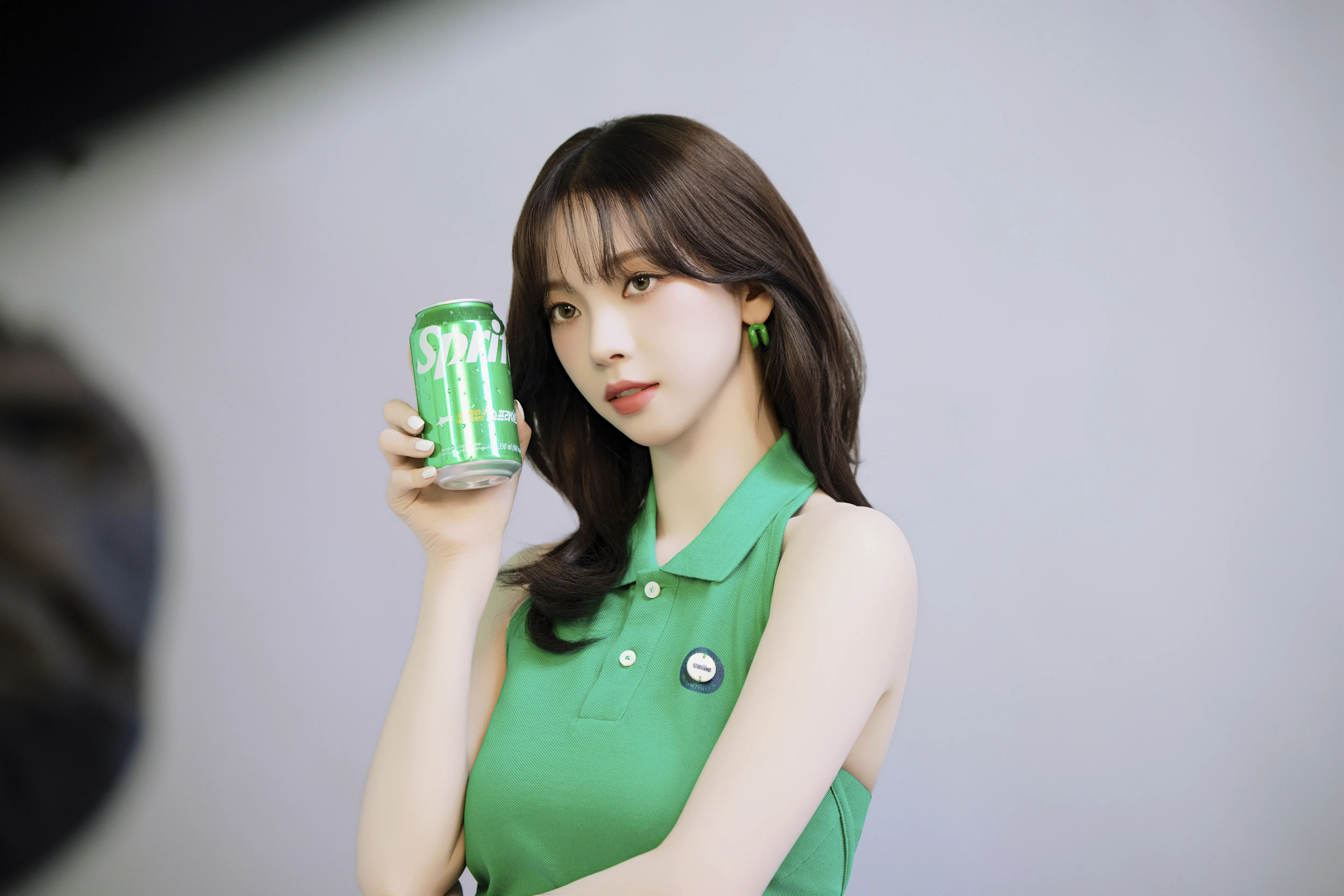 柳智敏|2025雪碧Sprite拍摄花絮图温柔姐姐💚好喜欢雪碧拍摄的柳姐
