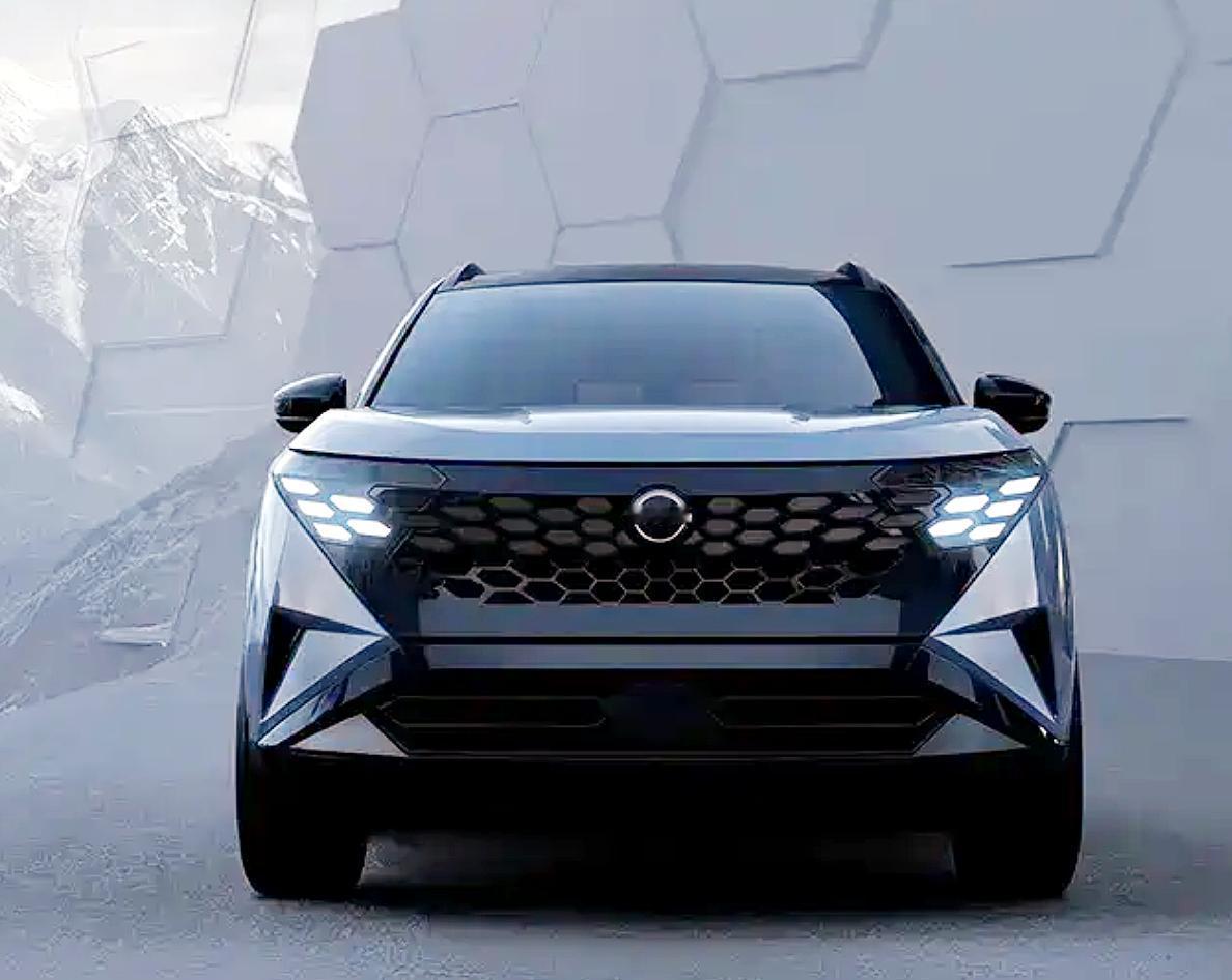 最近日产放出了全新奇骏的外观官图，整车设计大改，还会用上e-POWER技术，