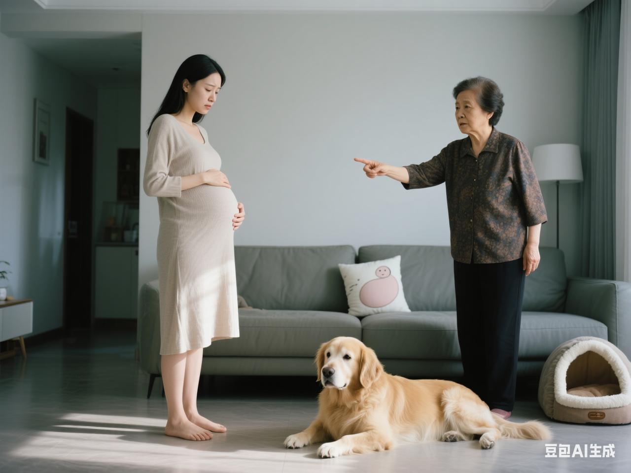 你能接受孩子和宠物一起长大吗?“要么把狗送走，要么我走！”怀孕刚三个月，婆婆