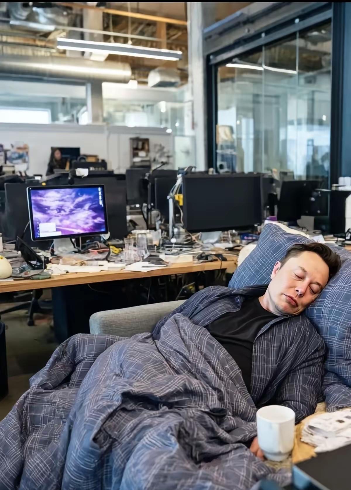 人在逆境或失落中多看看早期的马斯克，那时的他房产全部抵押，累了就直接睡公司，临近