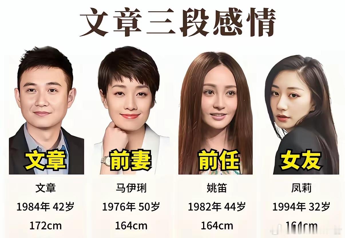 我发现一个问题，文章身上似乎有一个玄学，虽然他渣，但偏偏三任对象全是江浙沪大美女